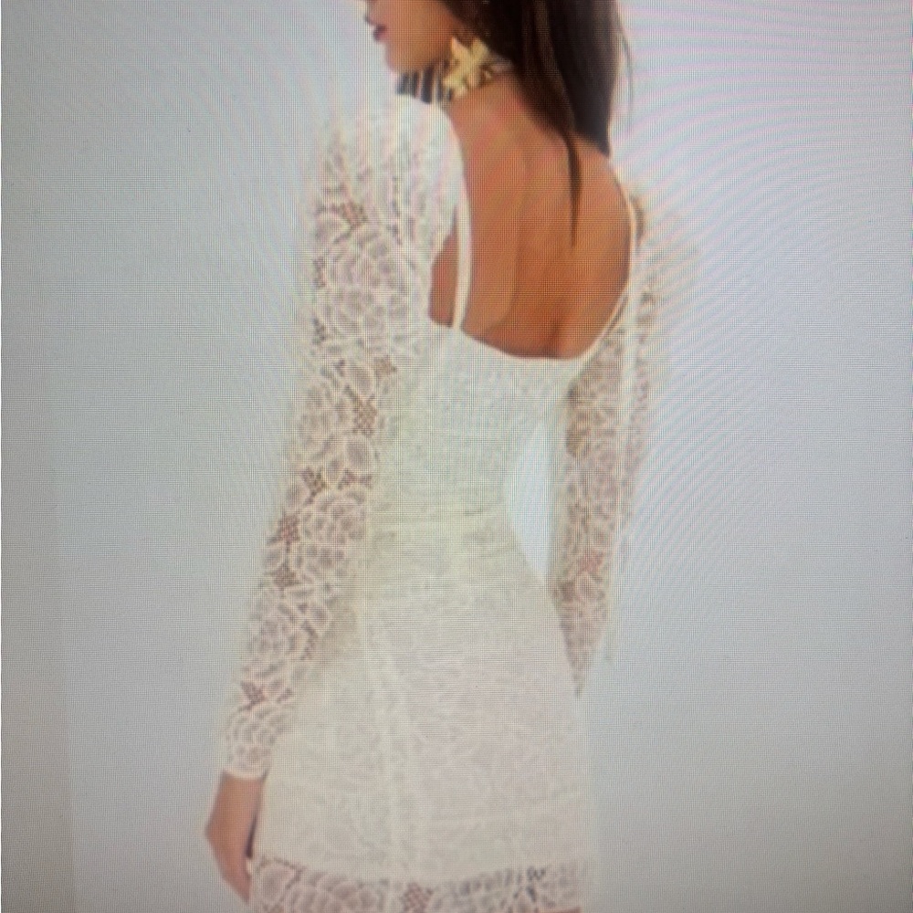 New With Tags NWT For Love & Lemons Lace Dress with flower choker. XS - Picture 2 of 5